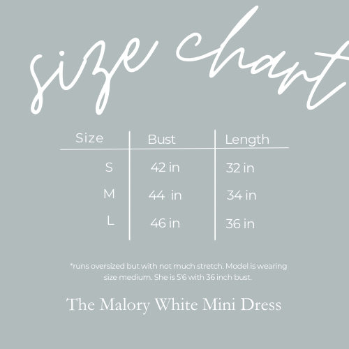 The Malory White Mini Dress